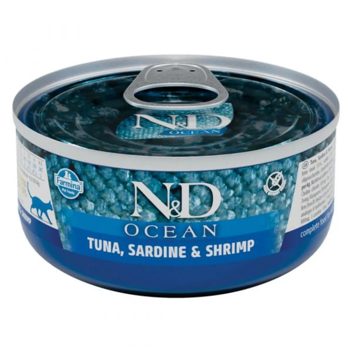 N&D Ocean, Ton si Sardine, conserva hrana umeda fara cereale pisici, (in sos), 70g - Image 2