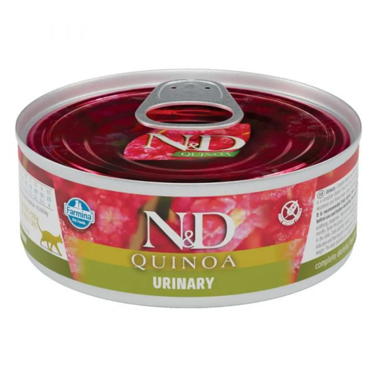 N&D Quinoa Adult Urinary, Rata, conserva hrana umeda fara cereale pisici, sistem urinar, (in sos), 80g