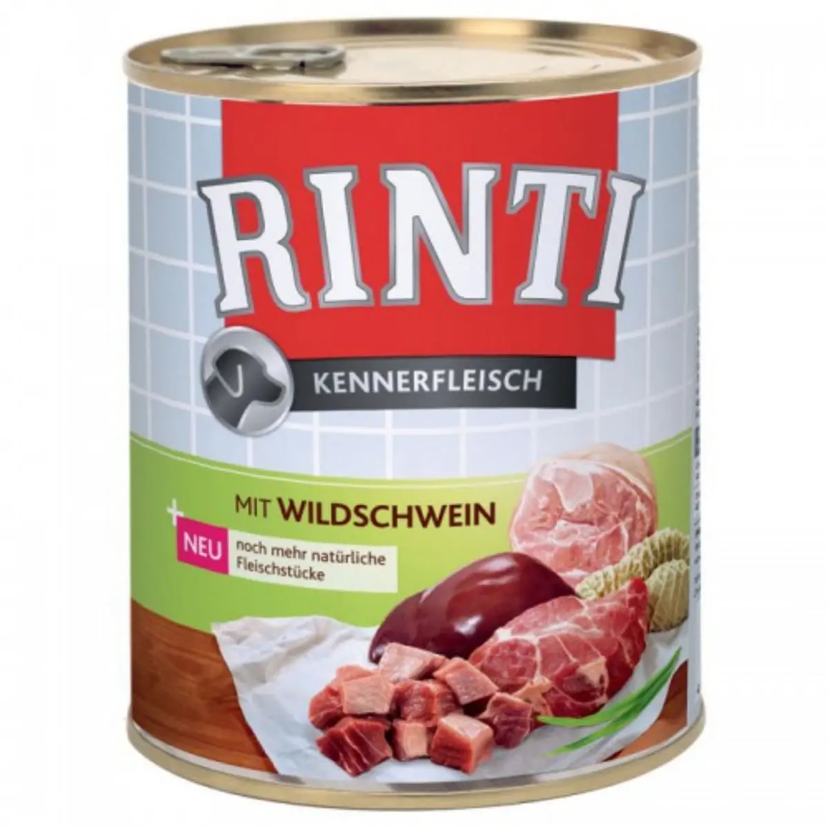 RINTI, XS-XL, Mistret, conserva hrana umeda fara cereale caini, (in suc propriu), 800g