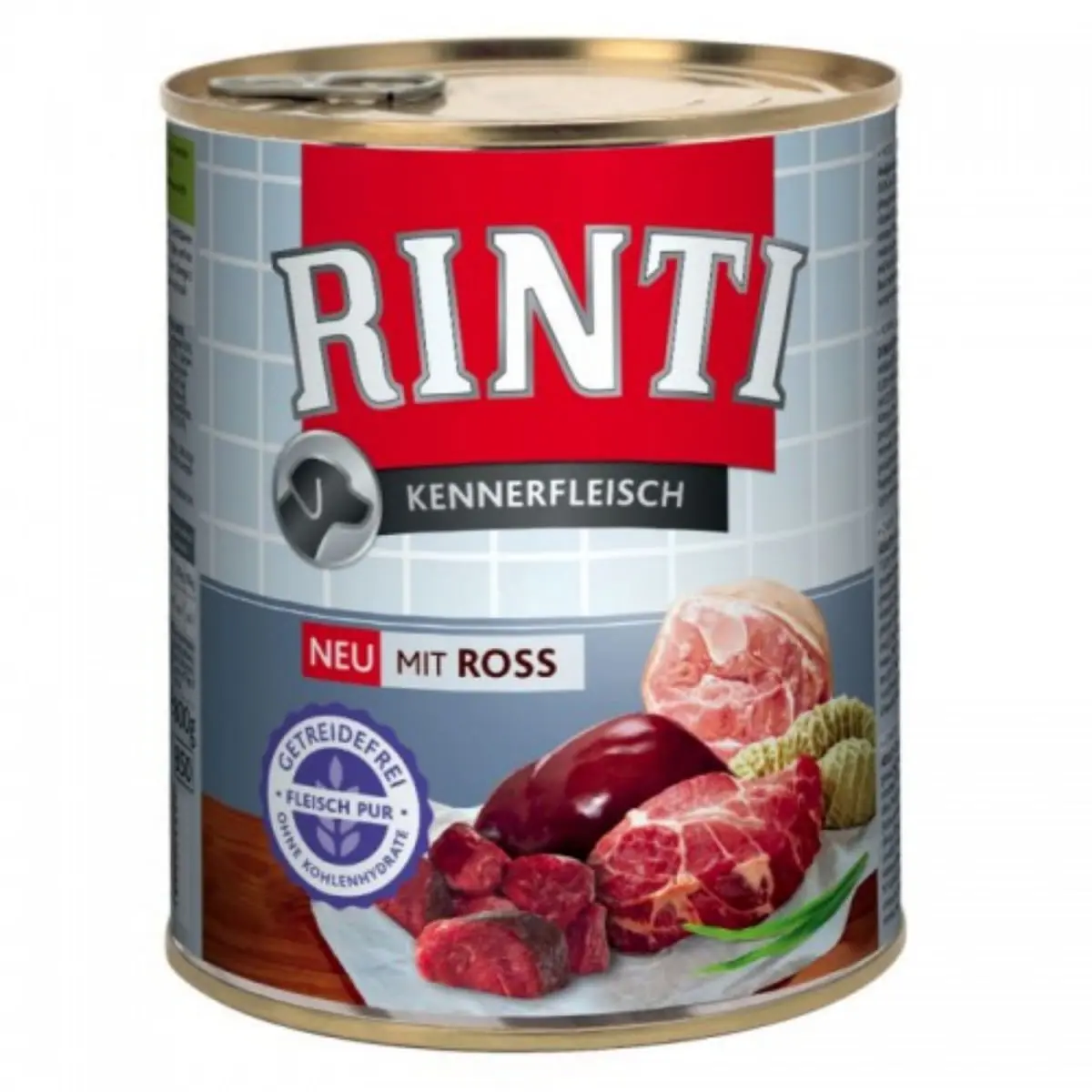 RINTI, XS-XL, Cal, conserva hrana umeda fara cereale caini, (in suc propriu), 800g