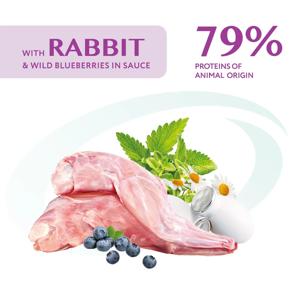 OPTIMEAL, XS-XL, Iepure si afine, plic hrana umeda caini, (in sos), 100g - Image 5