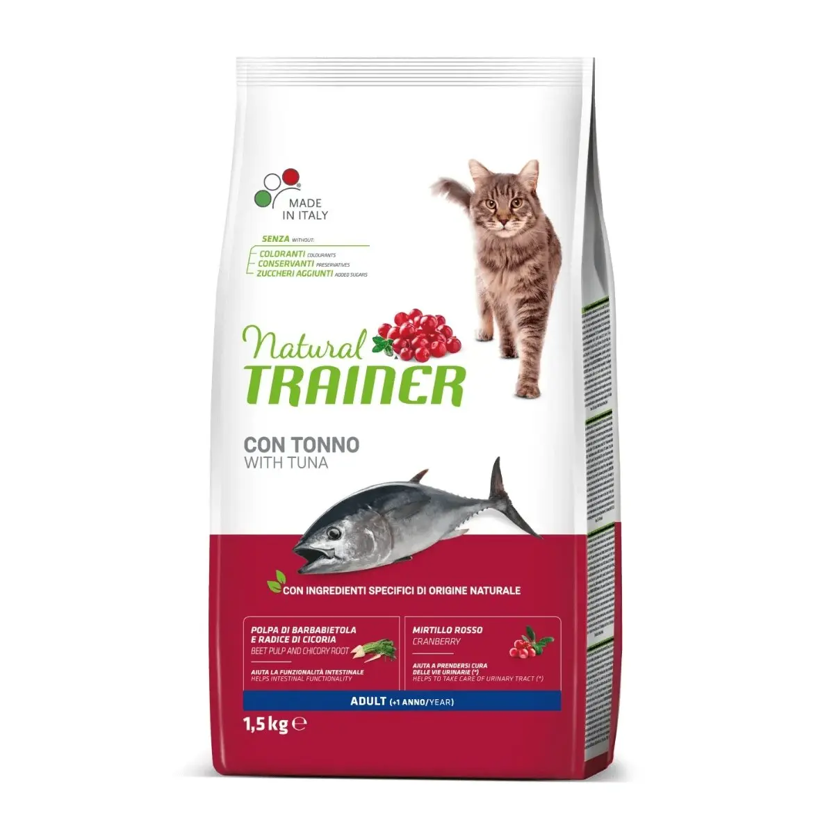 NATURAL TRAINER, Ton, hrana uscata pisici, 1.5kg
