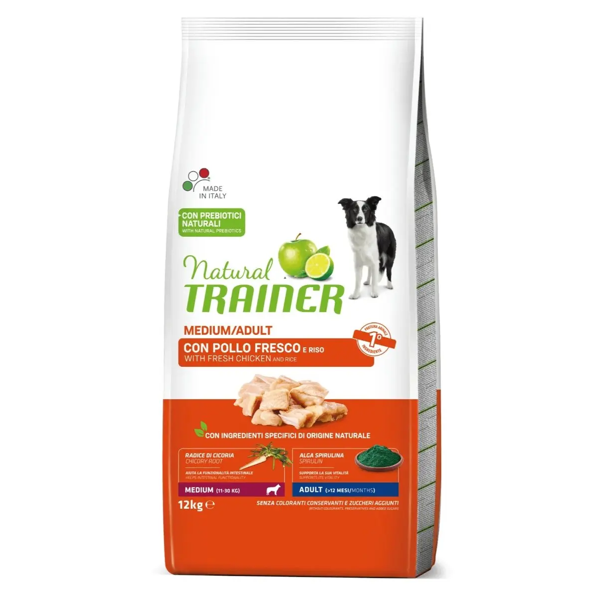 NATURAL TRAINER Medium Adult, M-XL, Pui, hrana uscata caini, 12kg