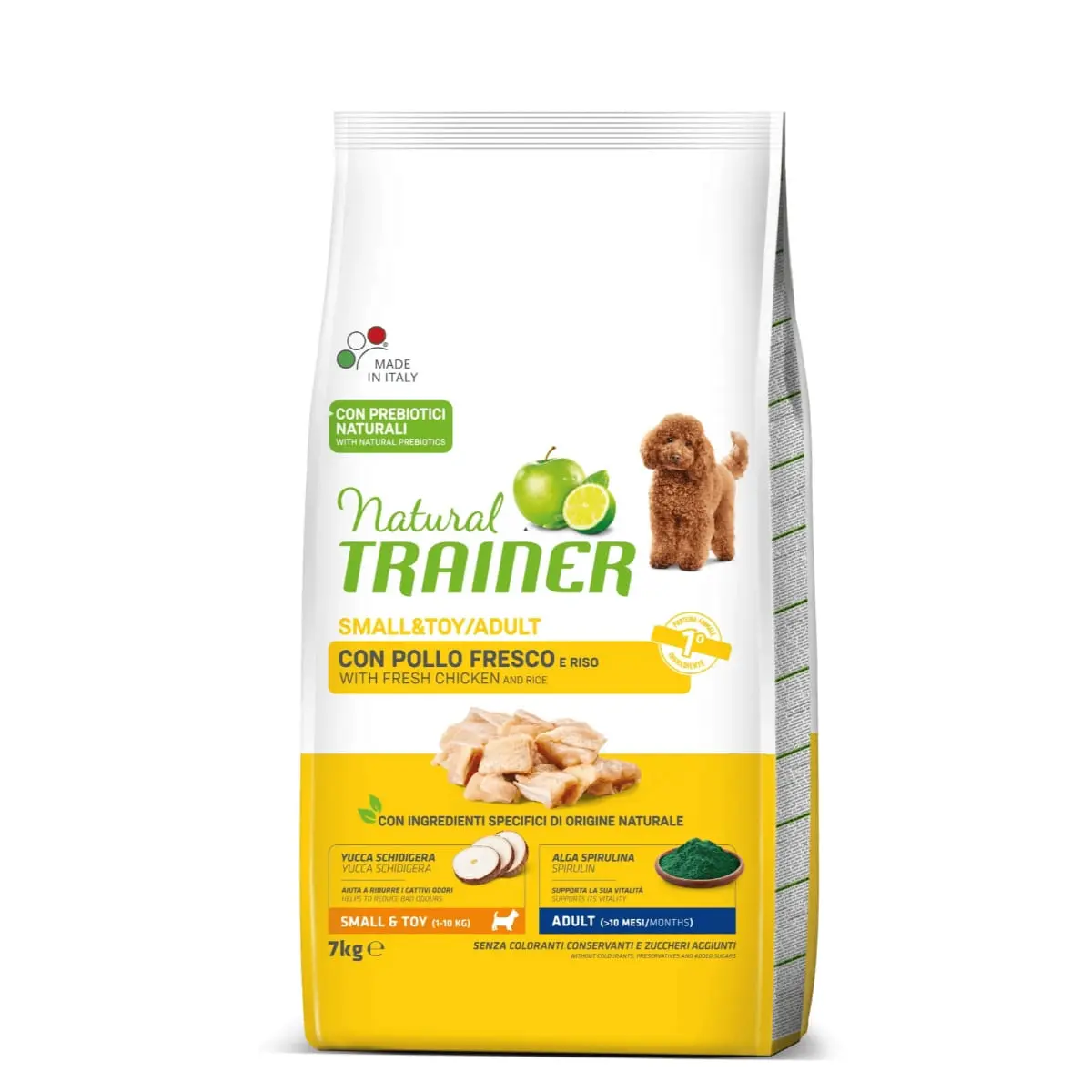 NATURAL TRAINER Small&Toy Adult, XS-S, Pui, hrana uscata caini, 7kg - Image 2