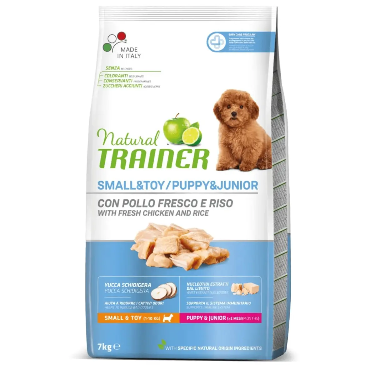 NATURAL TRAINER Small&Toy / Puppy&Junior, XS-S, Pui, hrana uscata caini junior, 7kg