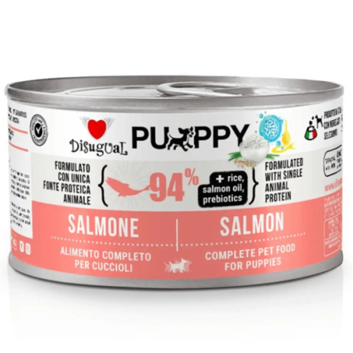 DISUGUAL Monoprotein Puppy, XS-XL, Somon, conserva hrana umeda monoproteica caini junior, (pate), 150g - Image 2
