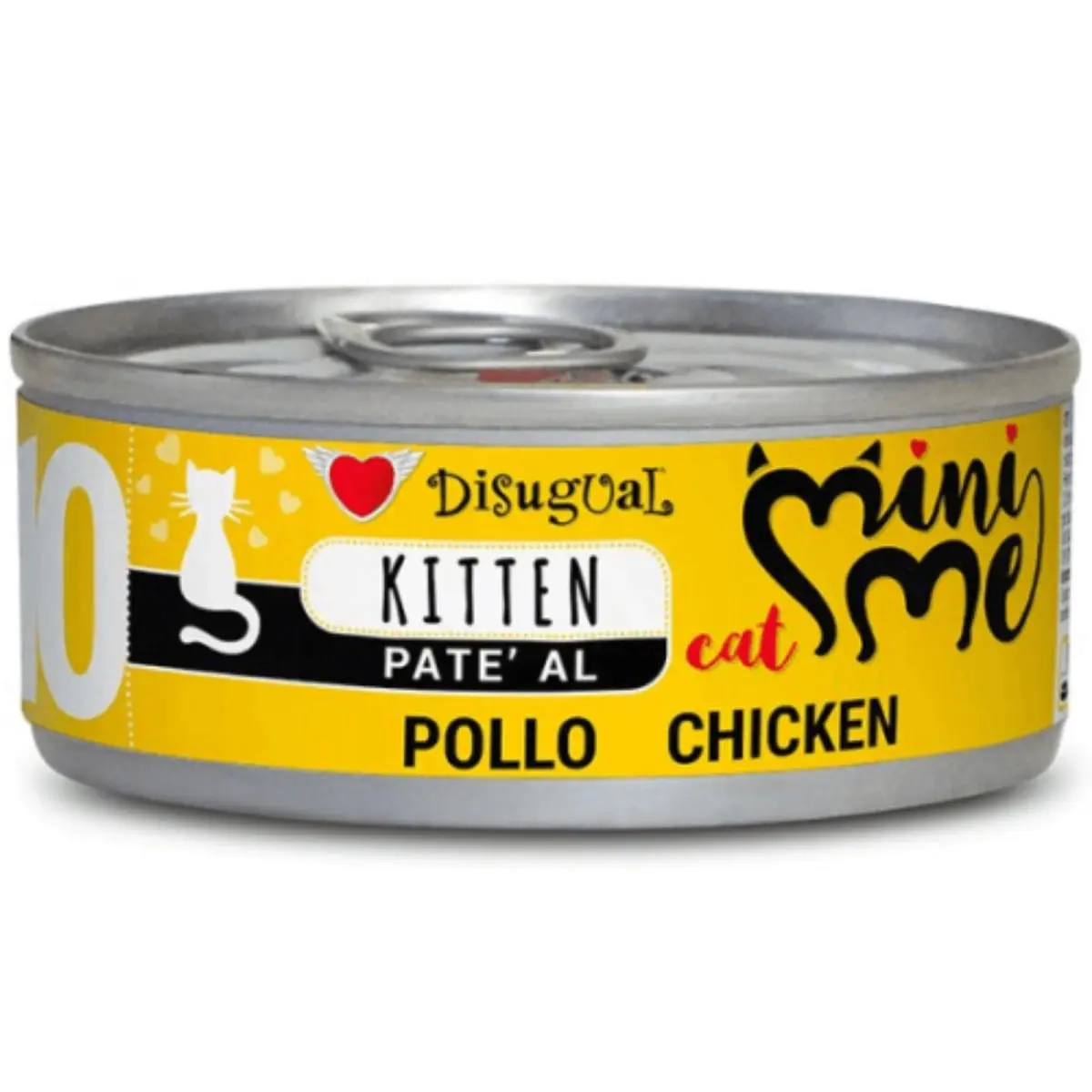 DISUGUAL Mini Me Kitten, Pui, conserva hrana umeda fara cereale pisici junior, (pate), 85g