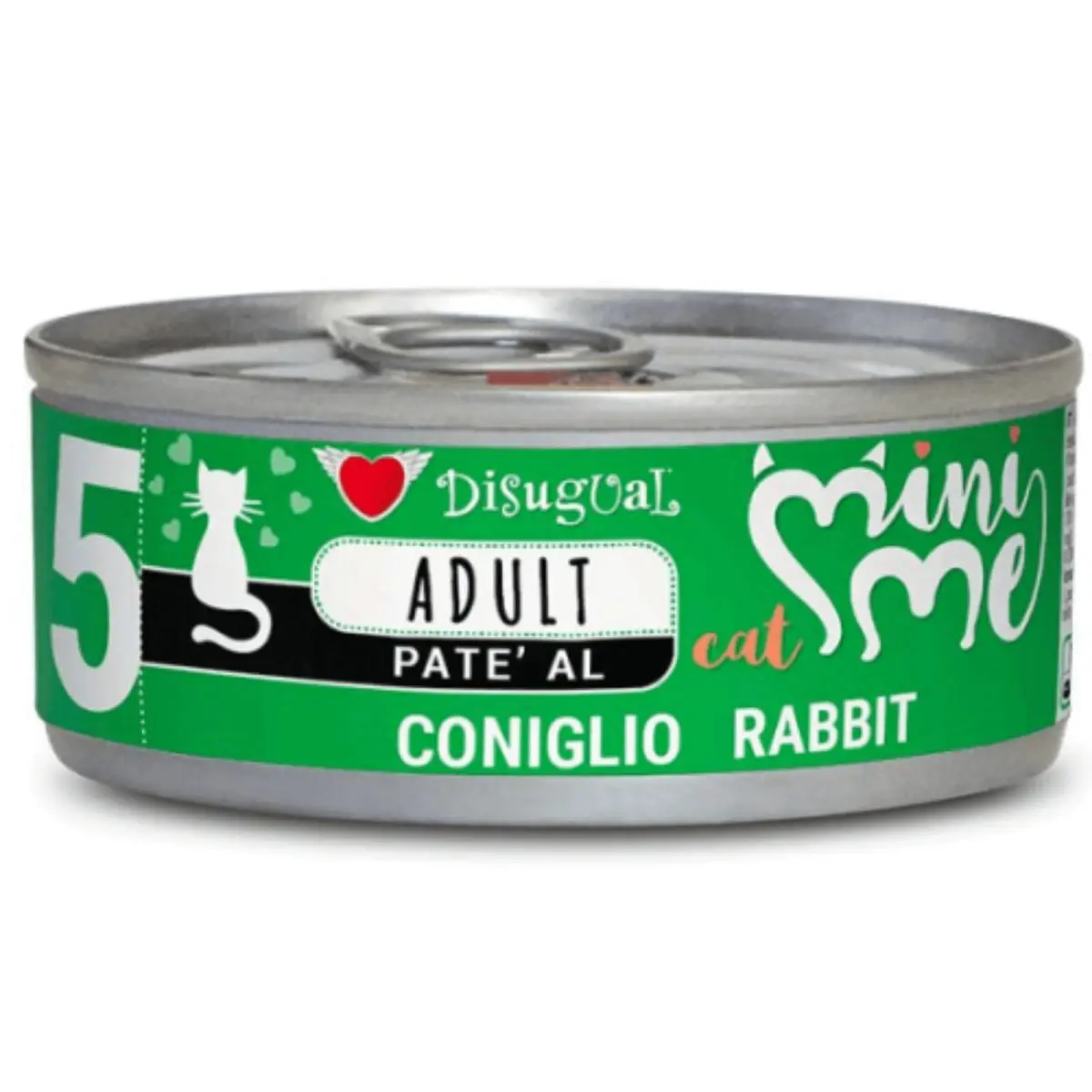 DISUGUAL Mini Me, Iepure, conserva hrana umeda fara cereale pisici, (pate), 85g - Image 2