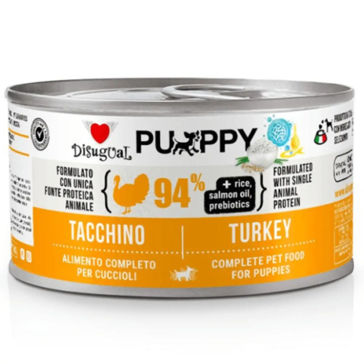 DISUGUAL Monoprotein Puppy, XS-XL, Curcan, conserva hrana umeda monoproteica caini junior, (pate), 150g - Image 2