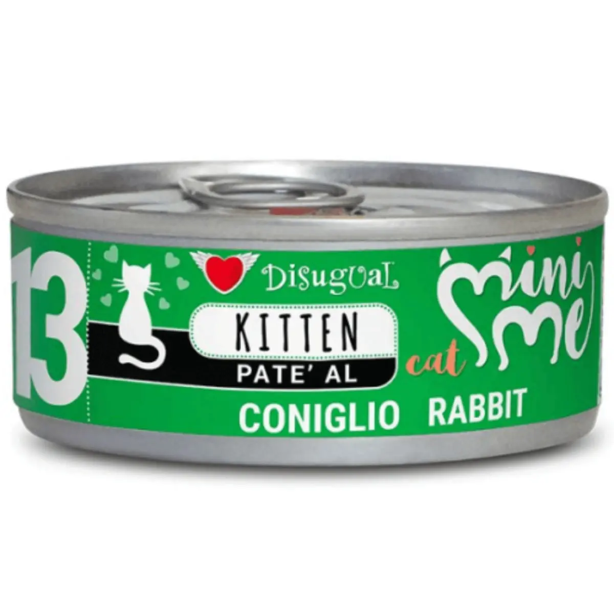 DISUGUAL Mini Me Kitten, Iepure, conserva hrana umeda fara cereale pisici junior, (pate), 85g - Image 2
