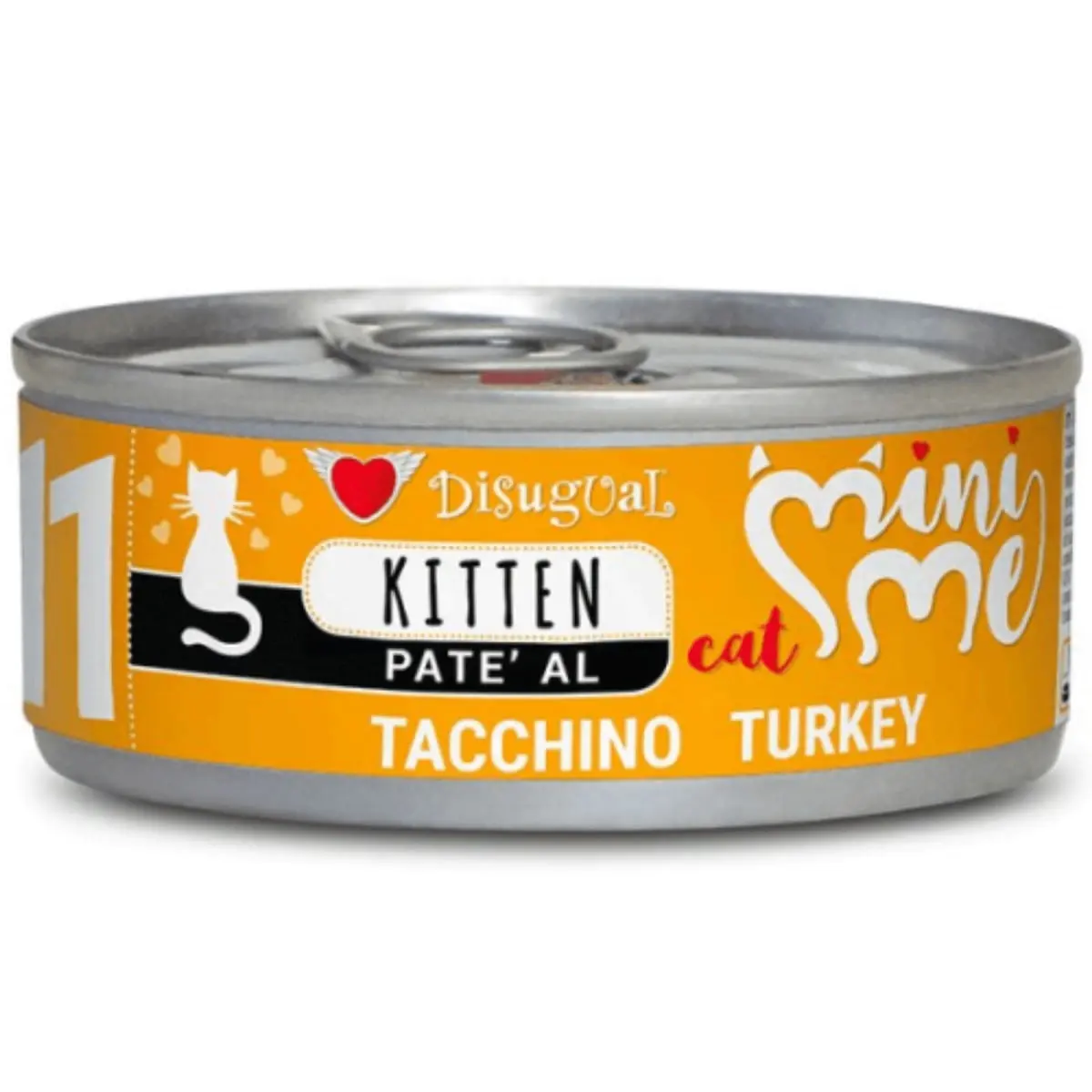 DISUGUAL Mini Me Kitten, Curcan, conserva hrana umeda fara cereale pisici junior, (pate), 85g - Image 2
