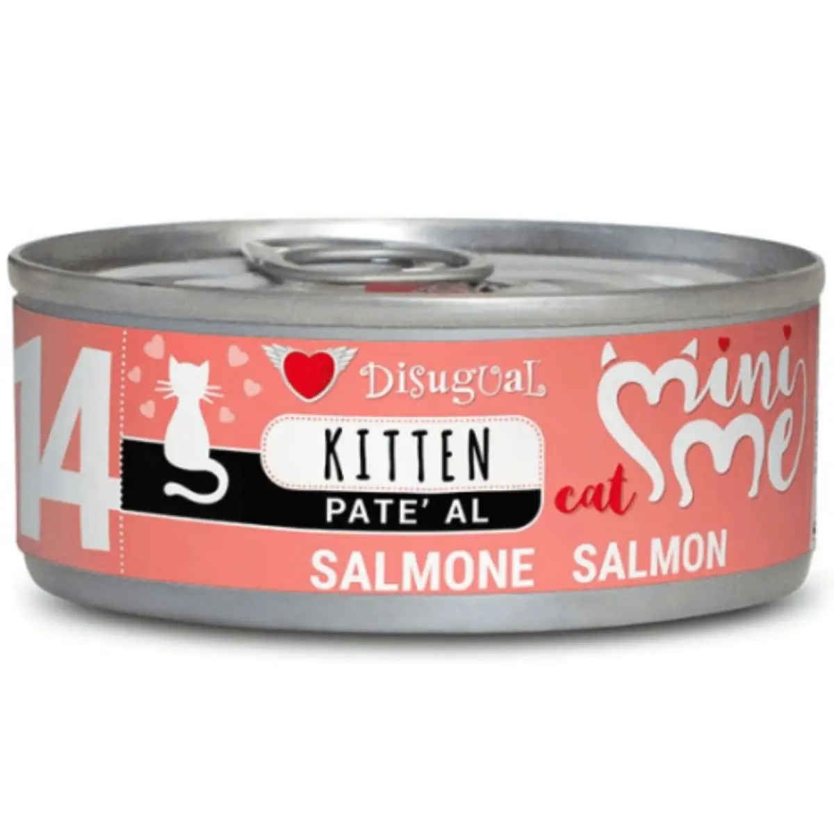DISUGUAL Mini Me Kitten, Somon, conserva hrana umeda fara cereale pisici junior, (pate), 85g - Image 2