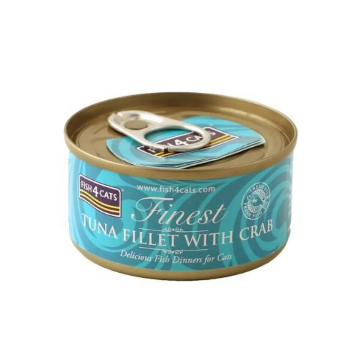FISH4CATS Finest, Ton si Crap, conserva hrana umeda pisici, (in supa), 70g