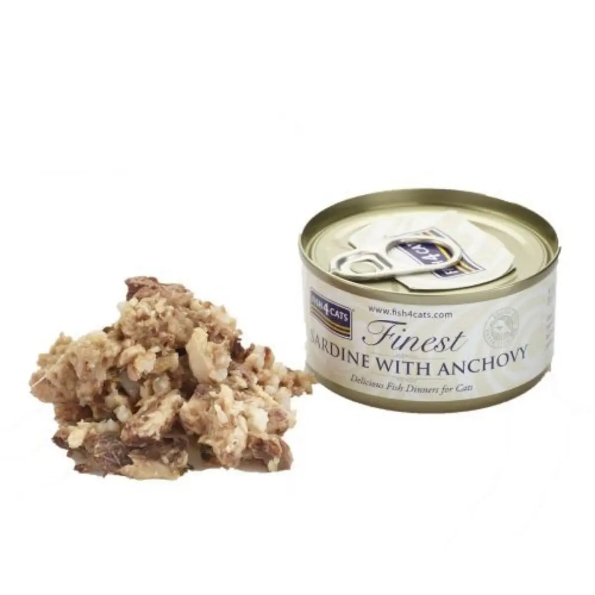 FISH4CATS Finest, Sardine si Ansoa, conserva hrana umeda pisici, (in supa), 70g - Image 3