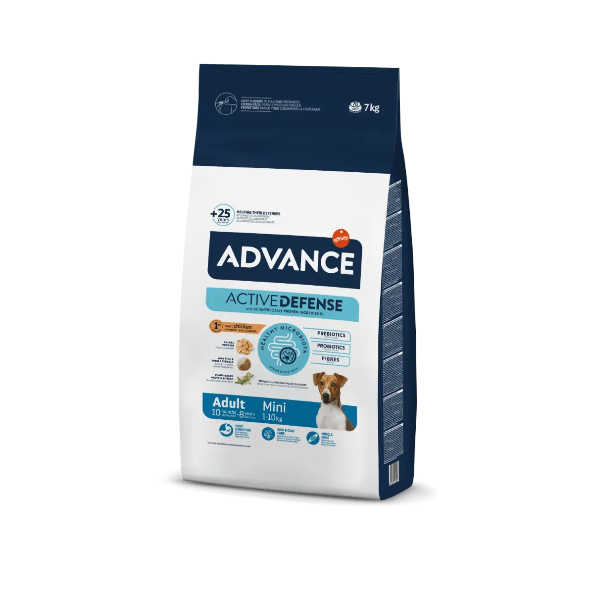 ADVANCE Mini Adult, XS-S, Pui, hrana uscata caini, 7kg