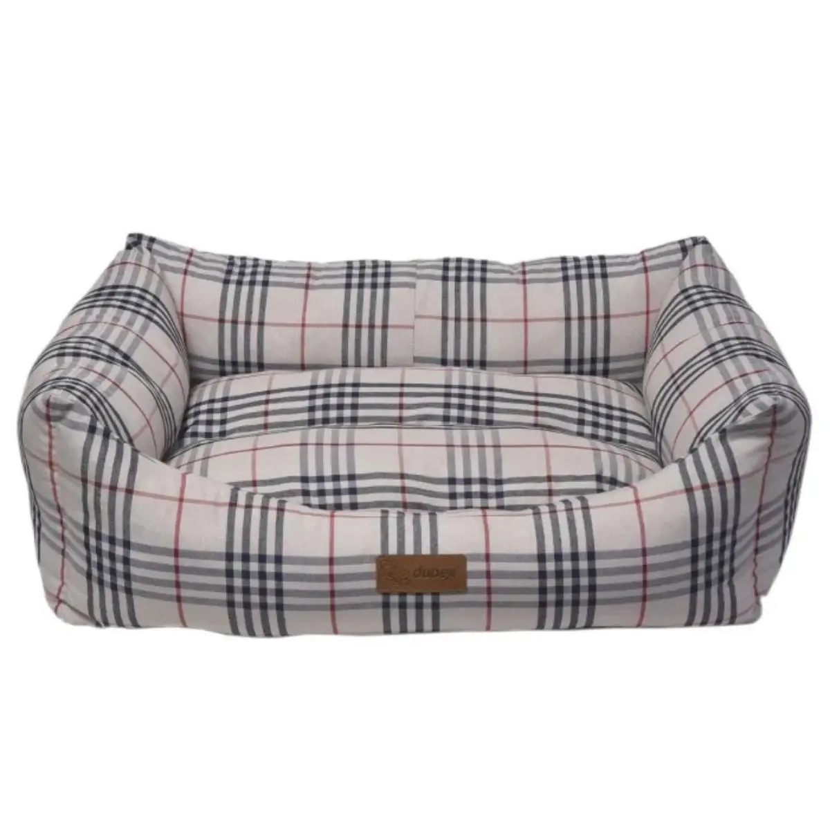 4DOG Deluxe Danish, pat dreptunghiular caini, bumbac, ortopedic, bej, S-M(62x44x22cm) - Image 2