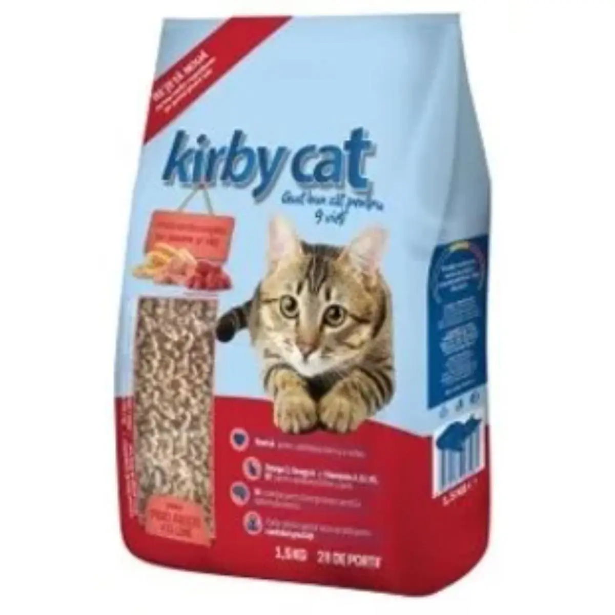 KIRBY CAT, Pasare si Vita, hrana uscata pisici, 1.5kg