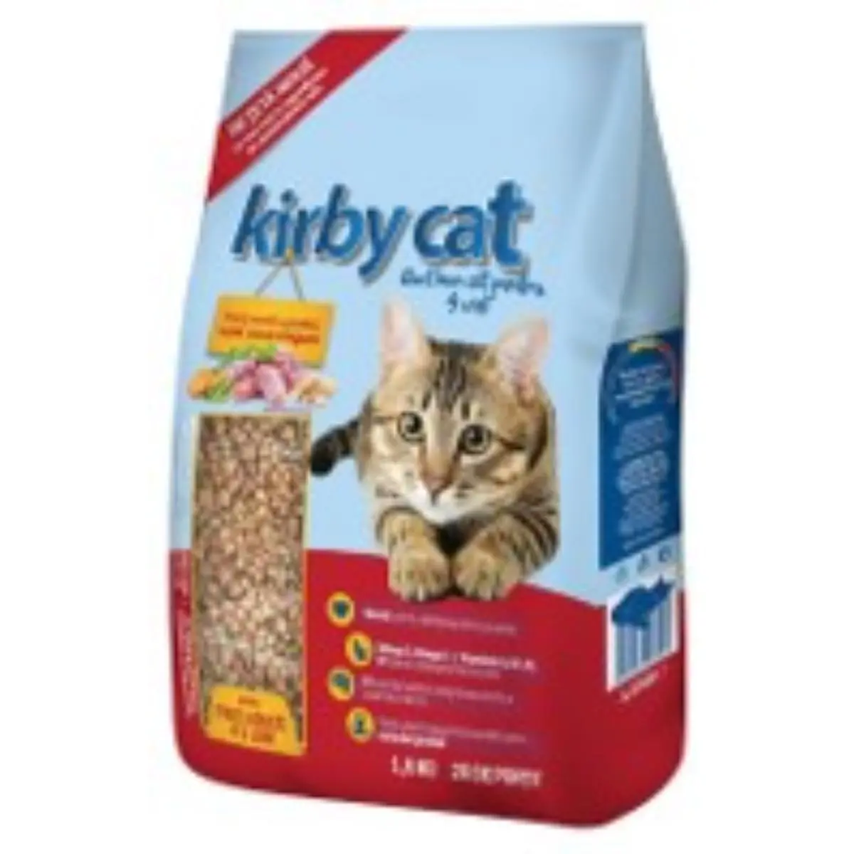 KIRBY CAT, Pui si Curcan, hrana uscata pisici, 1.5kg