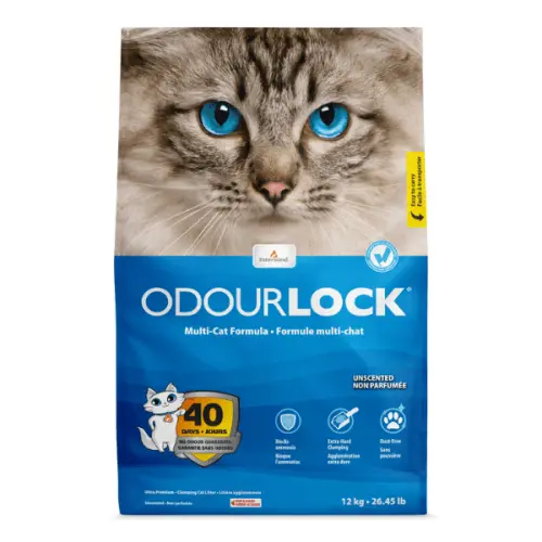 INTERSAND ODOURLOCK UNSCENTED, neparfumat, asternut igienic pisici, bentonita, aglomerant, neutralizare mirosuri, 12kg INTERSAND ODOURLOCK UNSCENTED, neparfumat, asternut igienic pisici, bentonita, aglomerant, neutralizare mirosuri