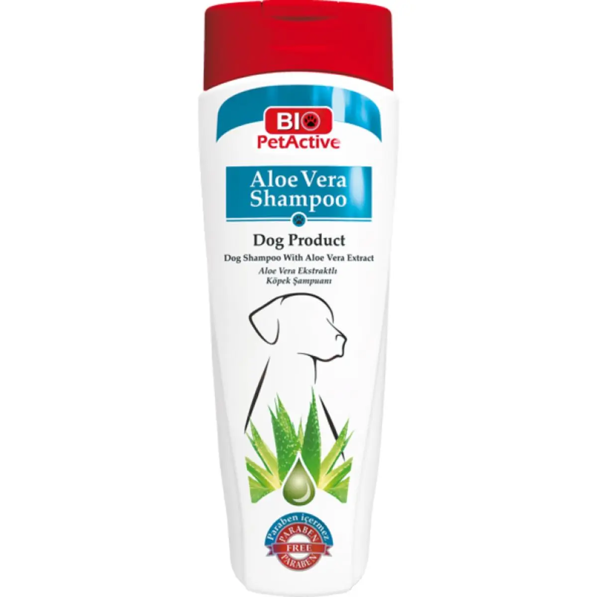 BIO PETACTIVE, sampon caini, Aloe Vera, flacon, piele & blana, 400ml - Image 2