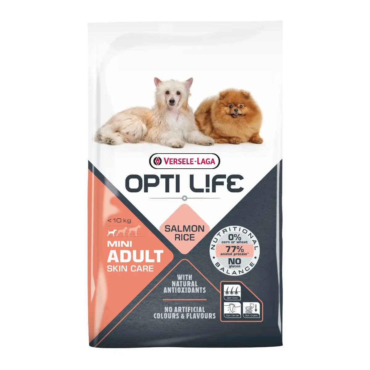 VERSELE LAGA Opti Life Skin Care Mini, XS-S, Pui, hrana uscata caini, piele & blana, 7.5kg