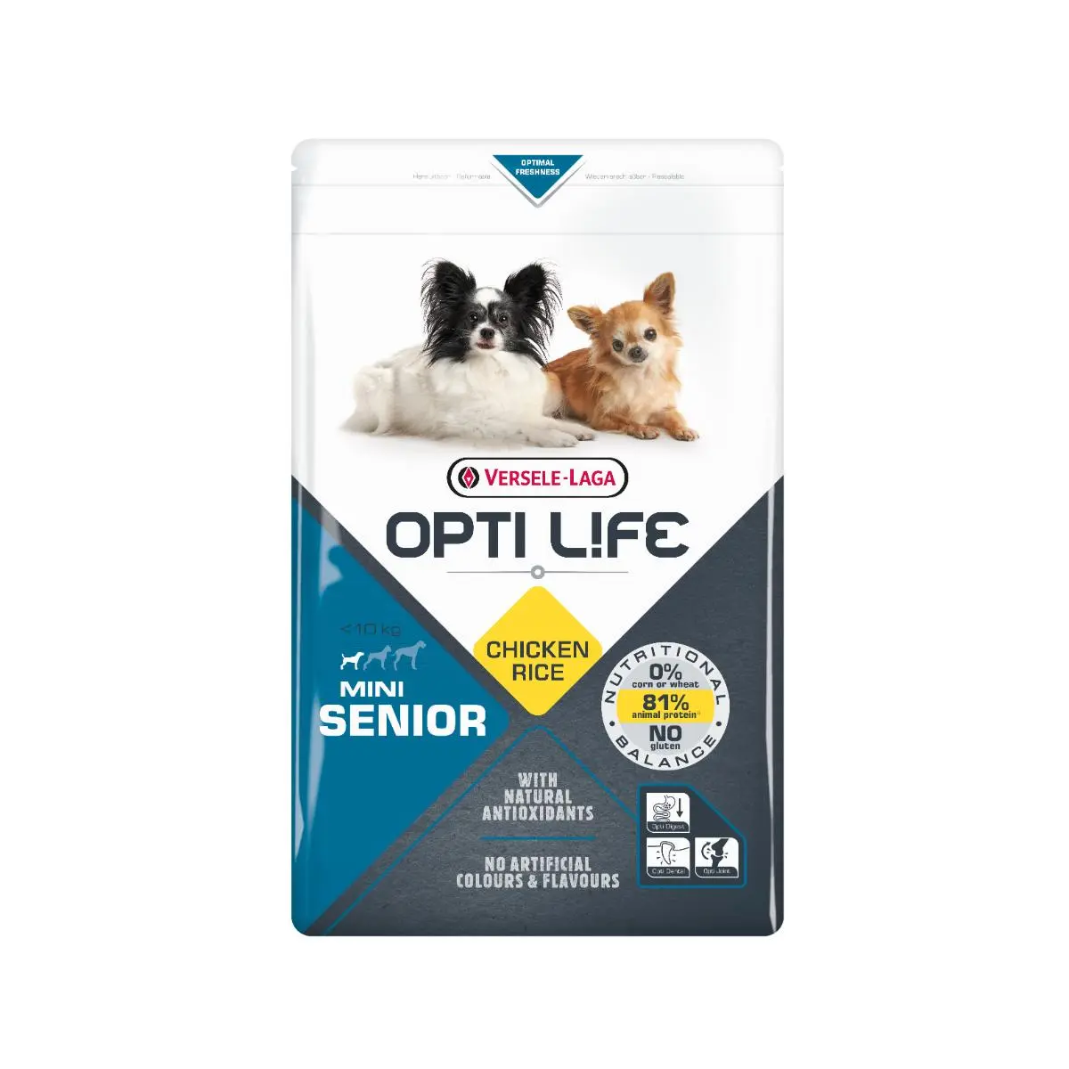 VERSELE LAGA Opti Life Senior Mini, XS-S, Pui, hrana uscata caini senior, 2.5kg