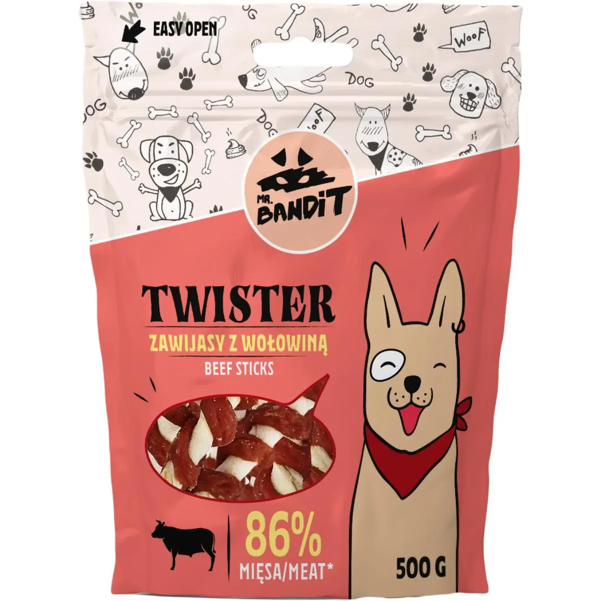 MR BANDIT Twister, XS-XL, Vita, punguta recompense caini, 500g - Image 2