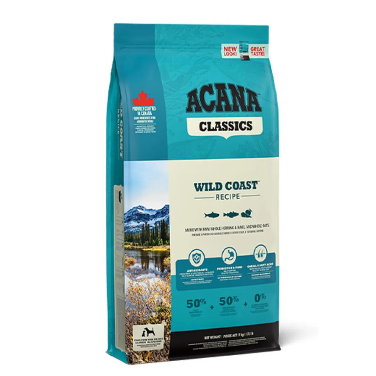 ACANA Classics Wild Coast, Adult, hrana uscata caini ACANA Classics Wild Coast, XS-XL, Somon si Hering, hrana uscata continut redus cereale caini, 14.5kg - Image 2