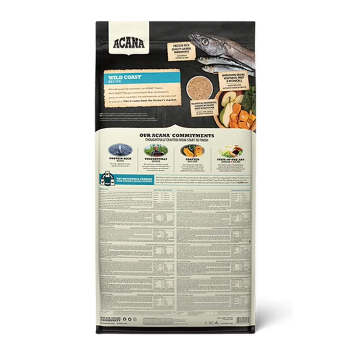 ACANA Classics Wild Coast, Adult, hrana uscata caini ACANA Classics Wild Coast, XS-XL, Somon si Hering, hrana uscata continut redus cereale caini, 14.5kg - Image 3