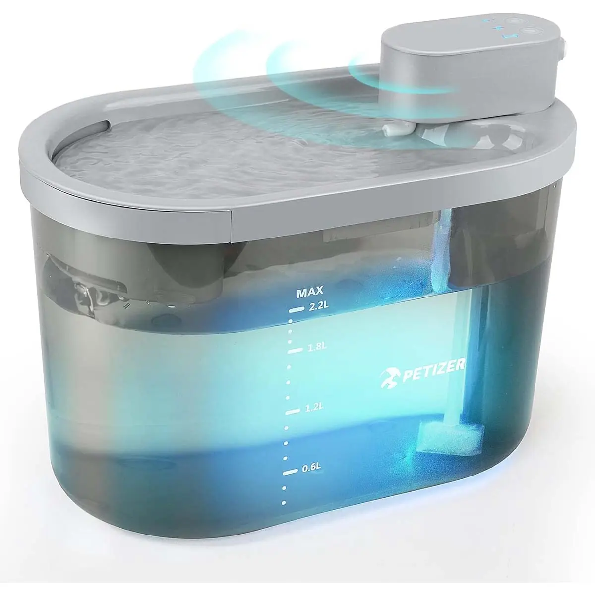 PETIZER  Fantana cu Senzor Miscare, Pisici si Caini Talie Mica, 2.2 L PETIZER Fantana cu Senzor Miscare, Pisici si Caini Talie Mica, 2.2 L - Image 2