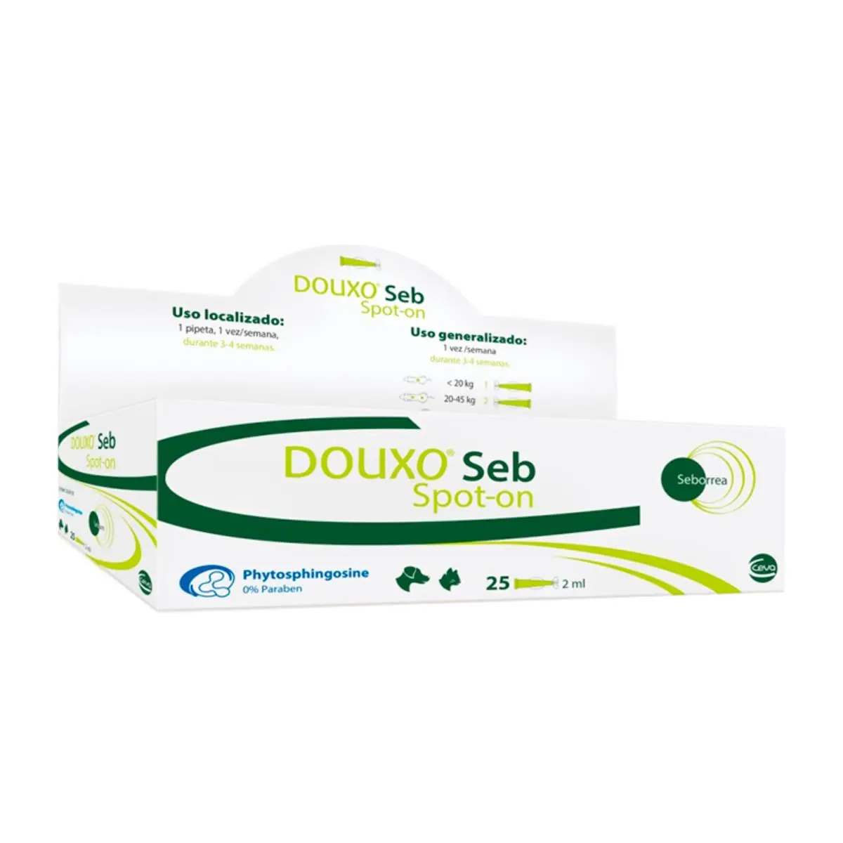 DOUXO S3 Seb Spot on, tratament adjuvant pipete caini si pisici, anti-matreata, cutie, 2mlx25 buc