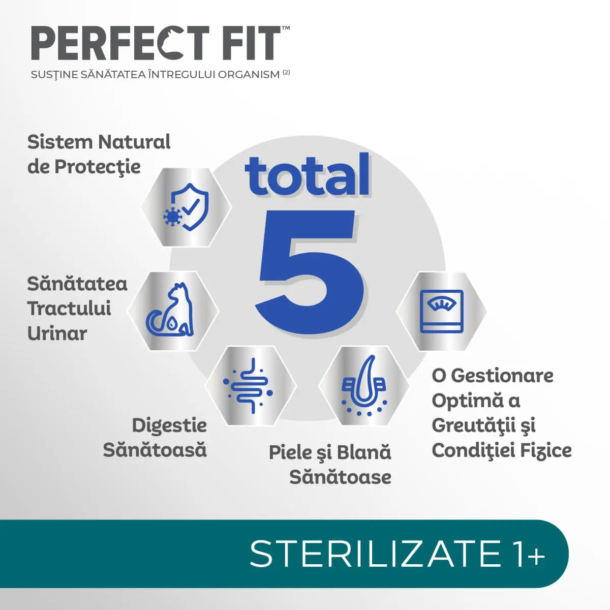 PERFECT FIT Cat Sterile 1+, Pui, hrana uscata pisici sterilizate, 7kg - Image 6