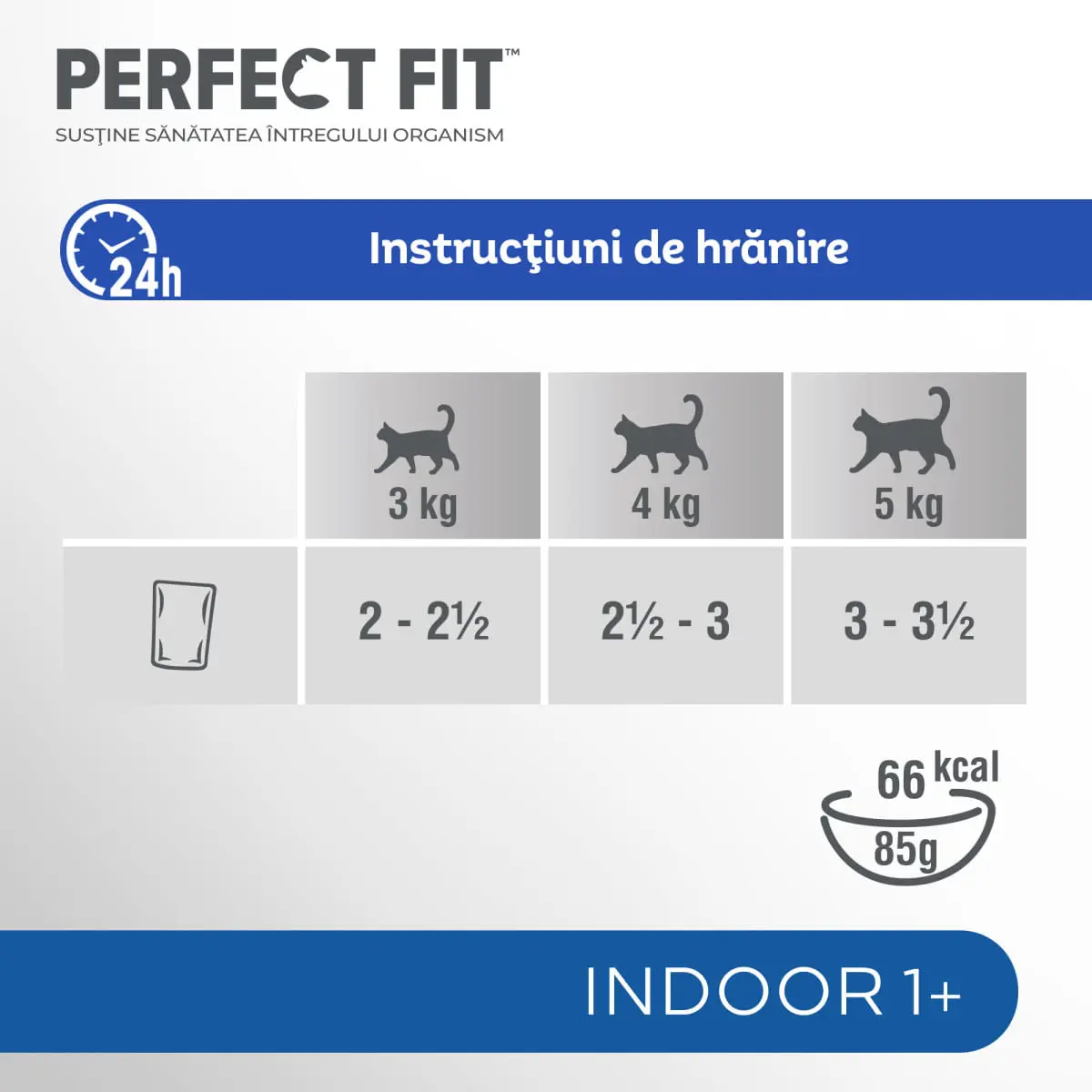 PERFECT FIT Cat Indoor 1+, Pui, plic hrana umeda pisici, (in sos), bax, 85g x 24buc - Image 4