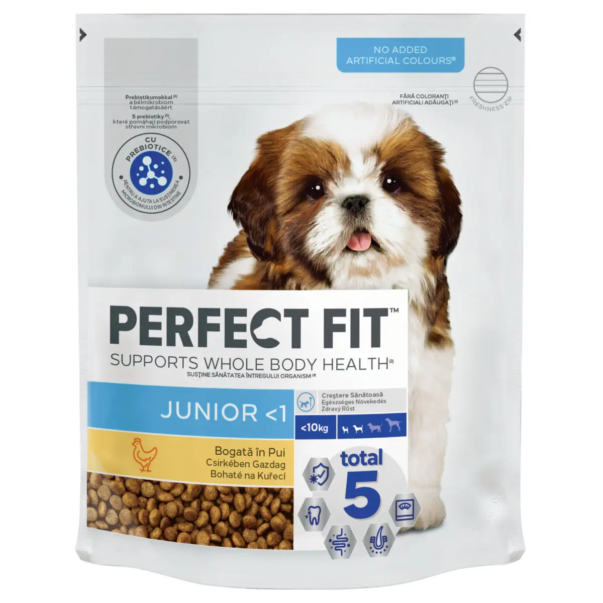 PERFECT FIT Dog Junior Small, XS-S, Pui, hrana uscata caini junior, 825g