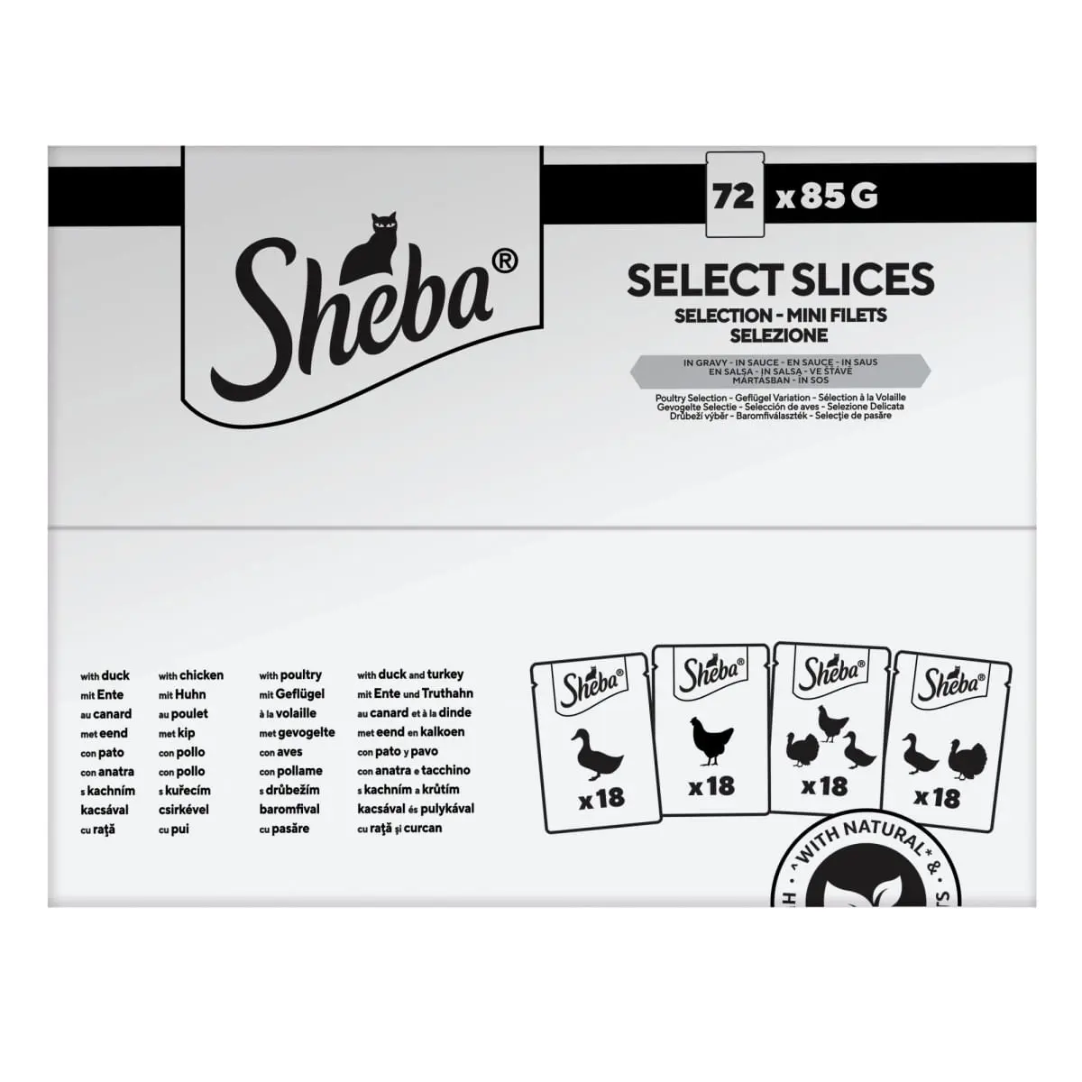 SHEBA, Pasare, plic hrana umeda pisici, (in sos), multipack, 85g x 72buc - Image 3