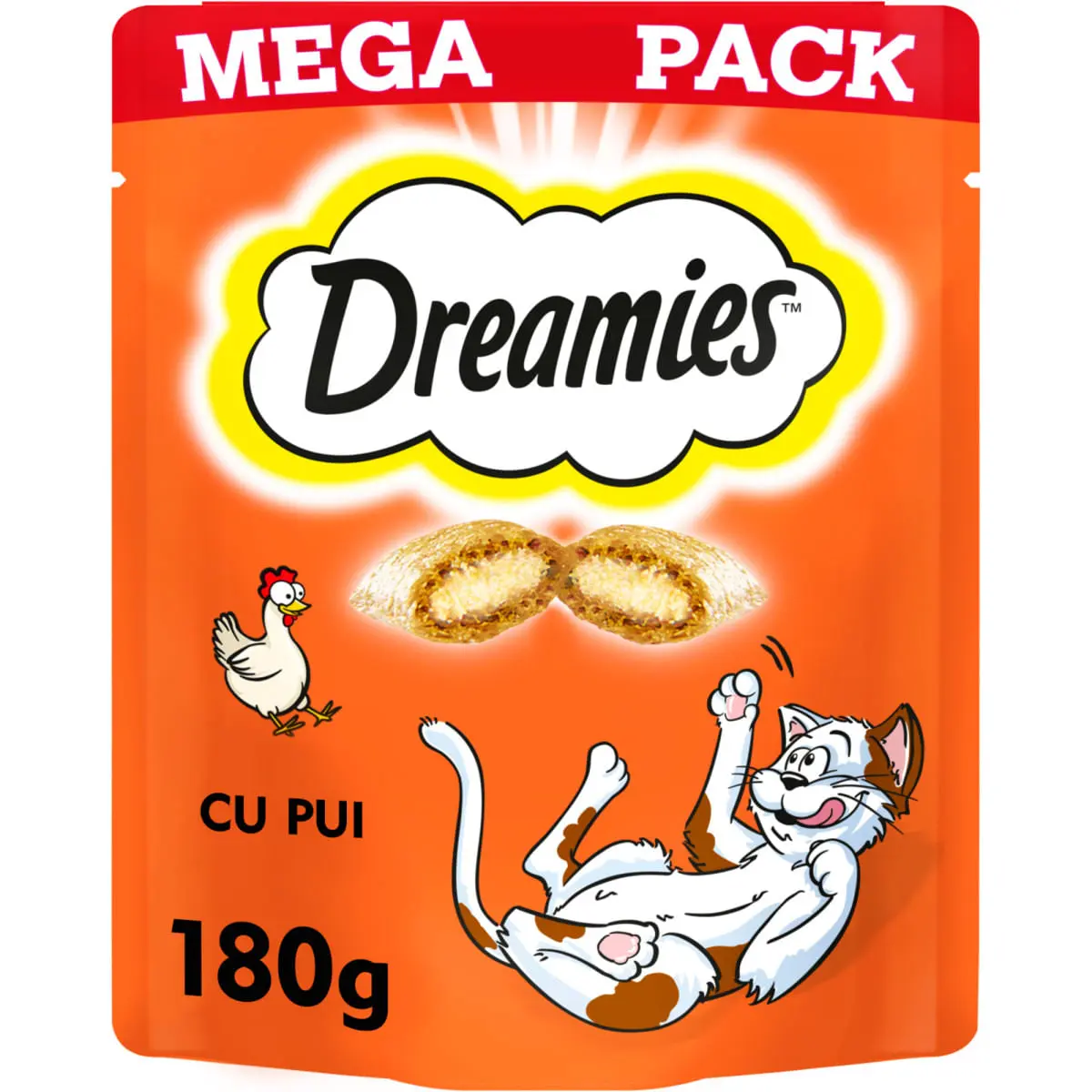 DREAMIES, Pui, punguta recompense pisici, 180g - Image 6