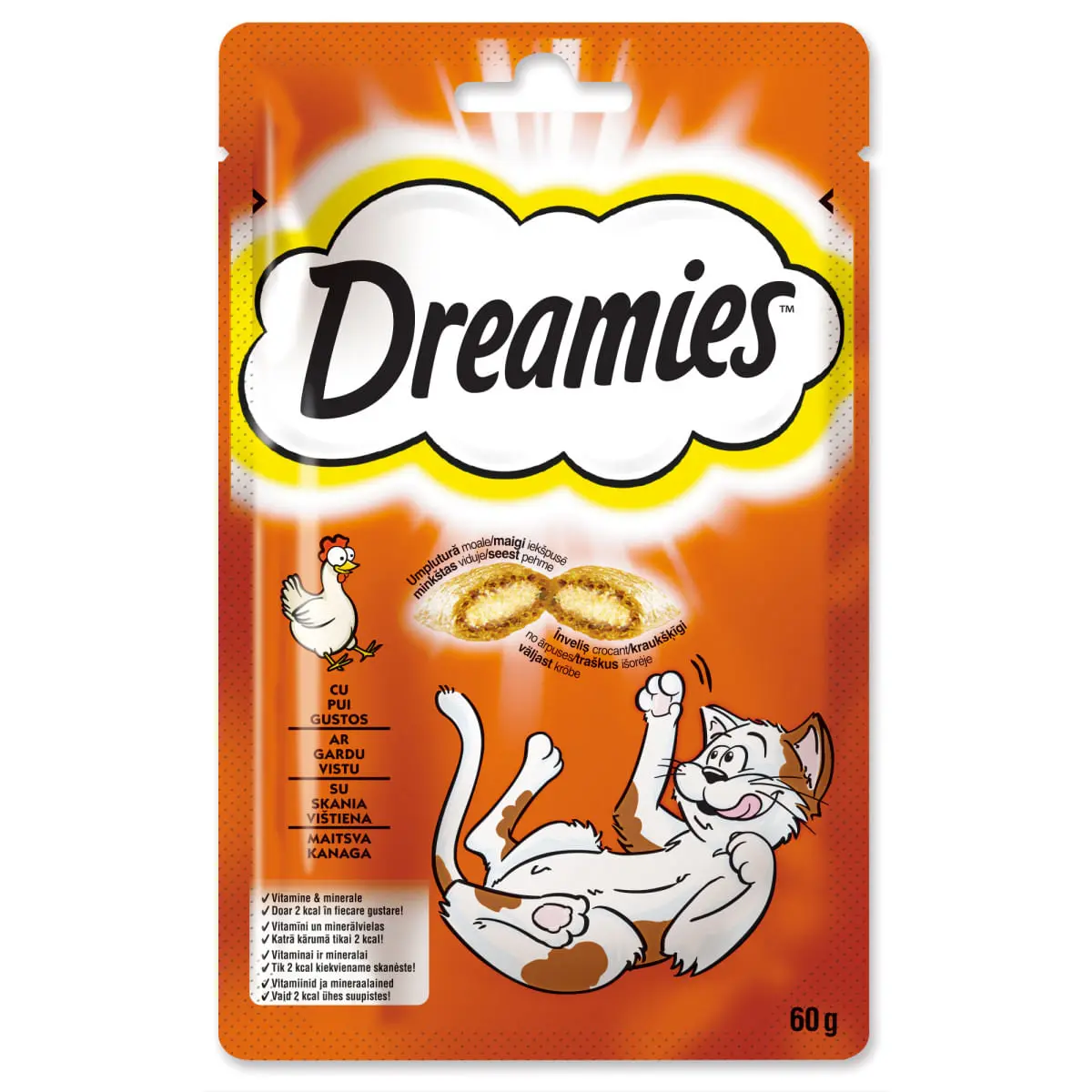 DREAMIES, Vita, punguta recompense pisici, 60g - Image 8