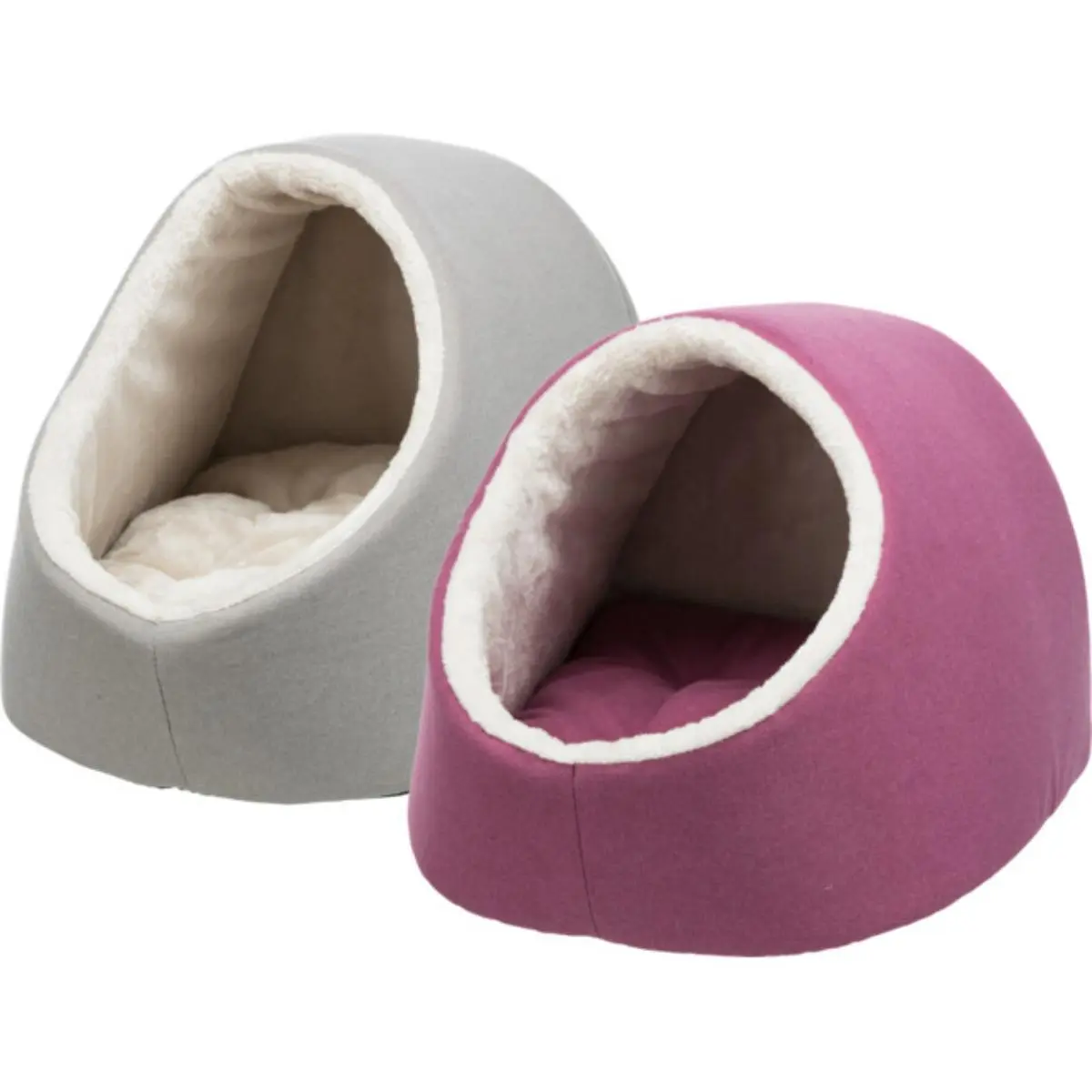 TRIXIE Salva, casuta caini si pisici, plus, perna reversibila, antiderapant crem si fucsia, 41x30cm