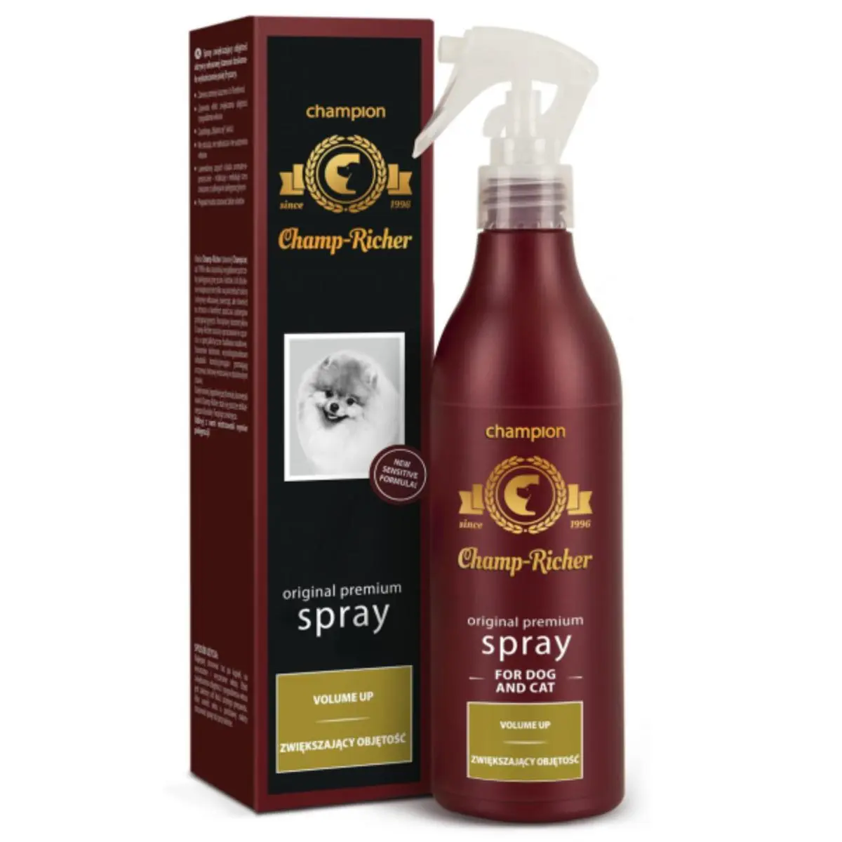 CHAMP RICHER Volume Up, balsam spray caini, Lavanda, flacon cu aplicator, 250ml