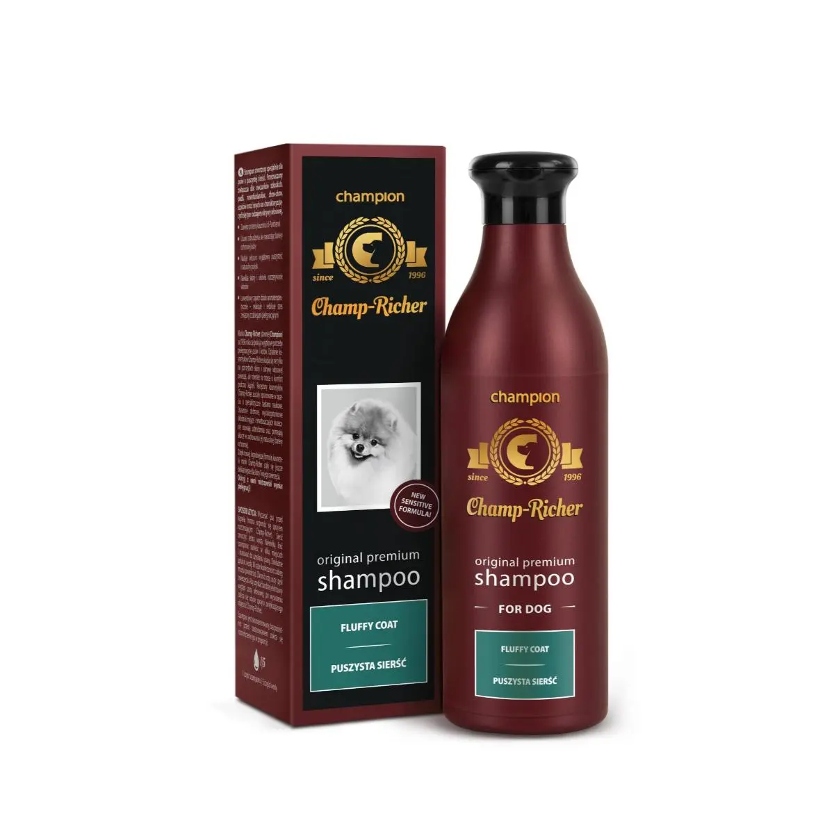 CHAMP RICHER Fluffy Coat, sampon caini, blana pufoasa, Lavanda, flacon cu aplicator, 250ml - Image 2