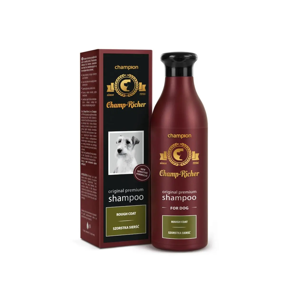 CHAMP RICHER Rough Coat, sampon caini, blana sarmoasa, Lavanda, flacon cu aplicator, 250ml - Image 2