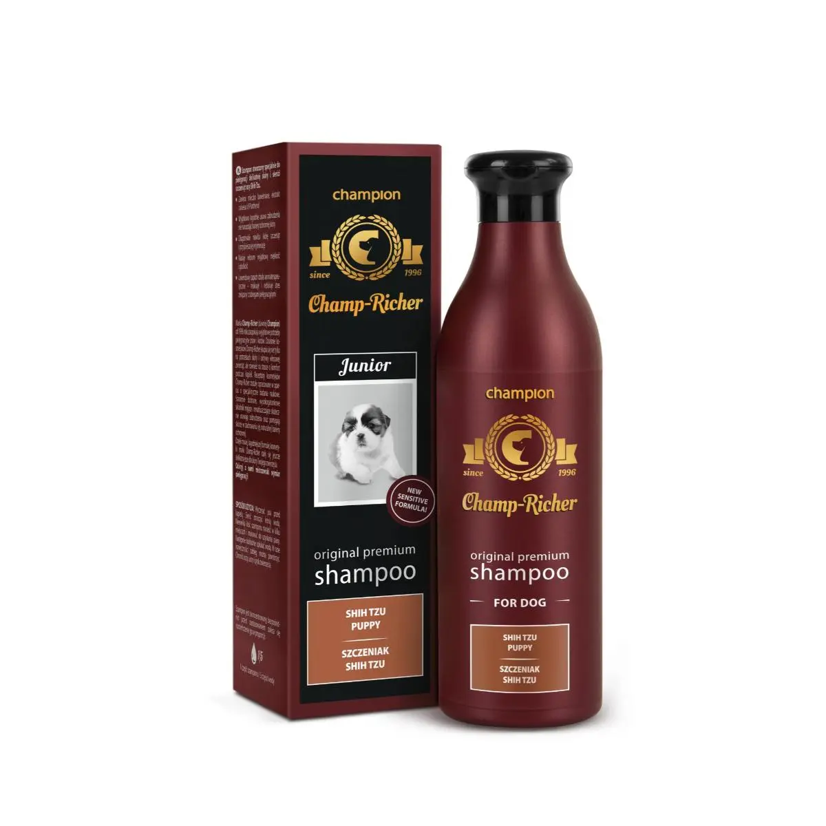 CHAMP RICHER Shih Tzu, sampon caini junior, Lavanda, flacon cu aplicator, 250ml