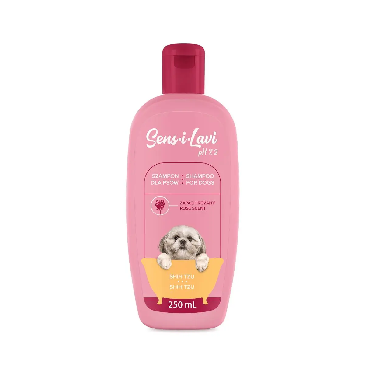 SENS-I-LAVI ShihTzu, sampon caini, Trandafir, flacon, 250ml