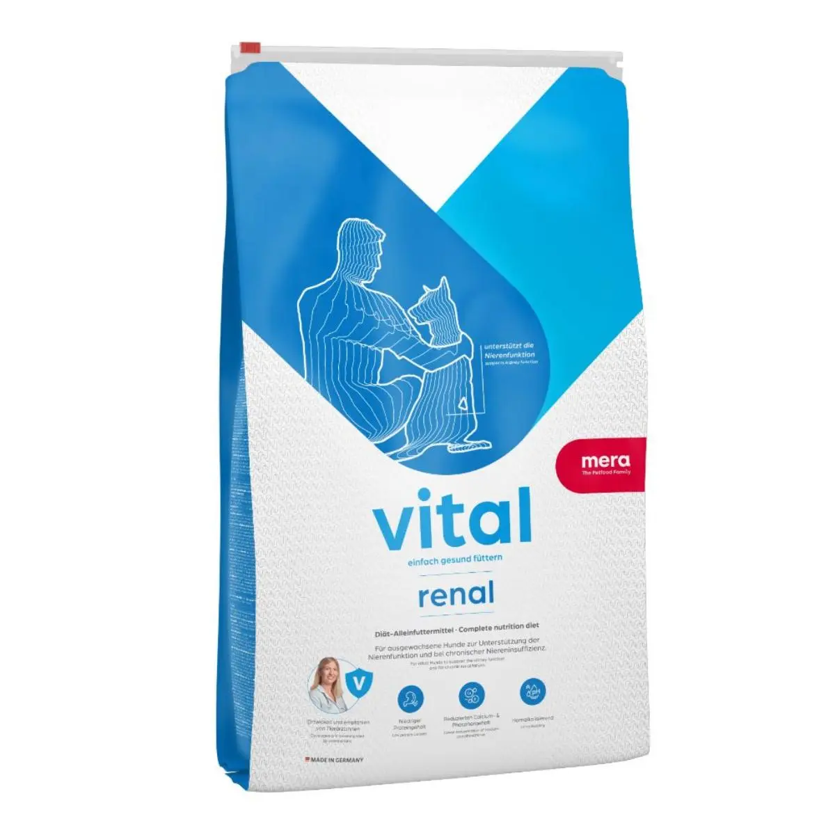 MERA Vital Renal, XS-XL, Pasare, dieta veterinara, hrana uscata caini, sistem renal, 10kg - Image 2