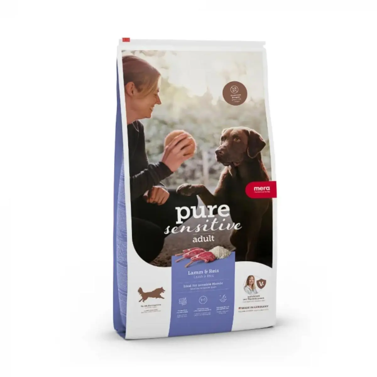 MERA Pure Sensitive, M-XL, Miel si Orez, hrana uscata caini, alergii, 12.5kg