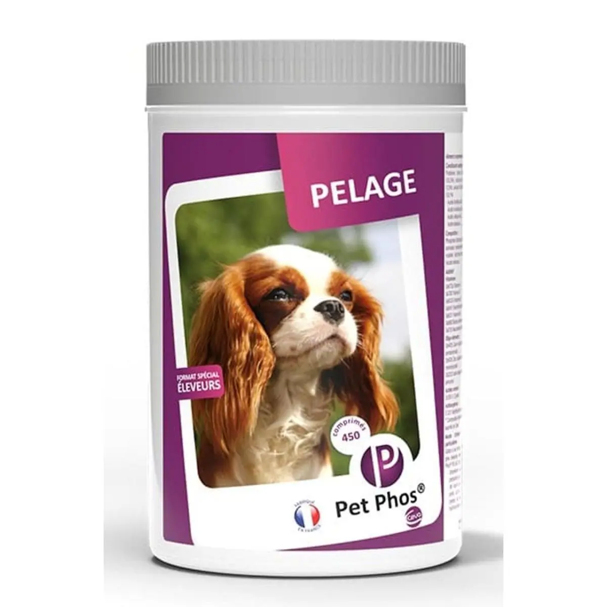 PET PHOS Pelage, supliment piele & blana caini, comprimate PET PHOS Pelage, M-XL, supliment piele & blana caini, cutie, 450 comprimate