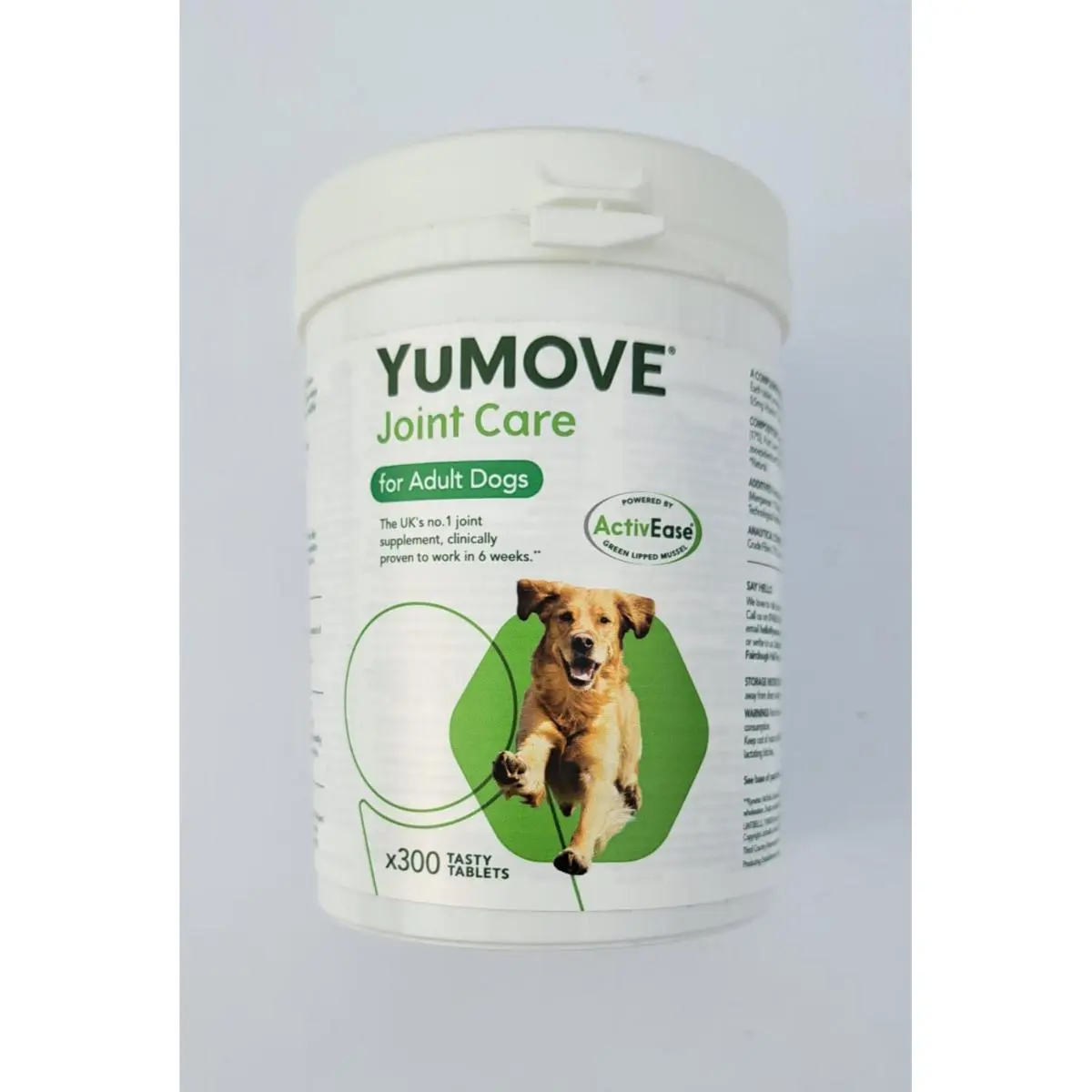 YuMOVE Joint Care for Adult Dogs, supliment sistem articular caini, comprimate YuMOVE Joint Care for Adult Dogs, XS-XL, supliment sistem articular caini, cutie, 300 comprimate - Image 2