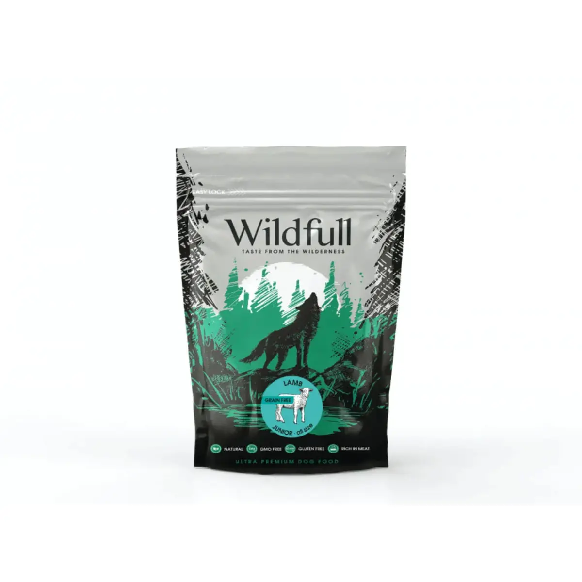 WILDFULL Junior All Size, XS-XL, Miel, hrana uscata fara cereale caini junior, 700g