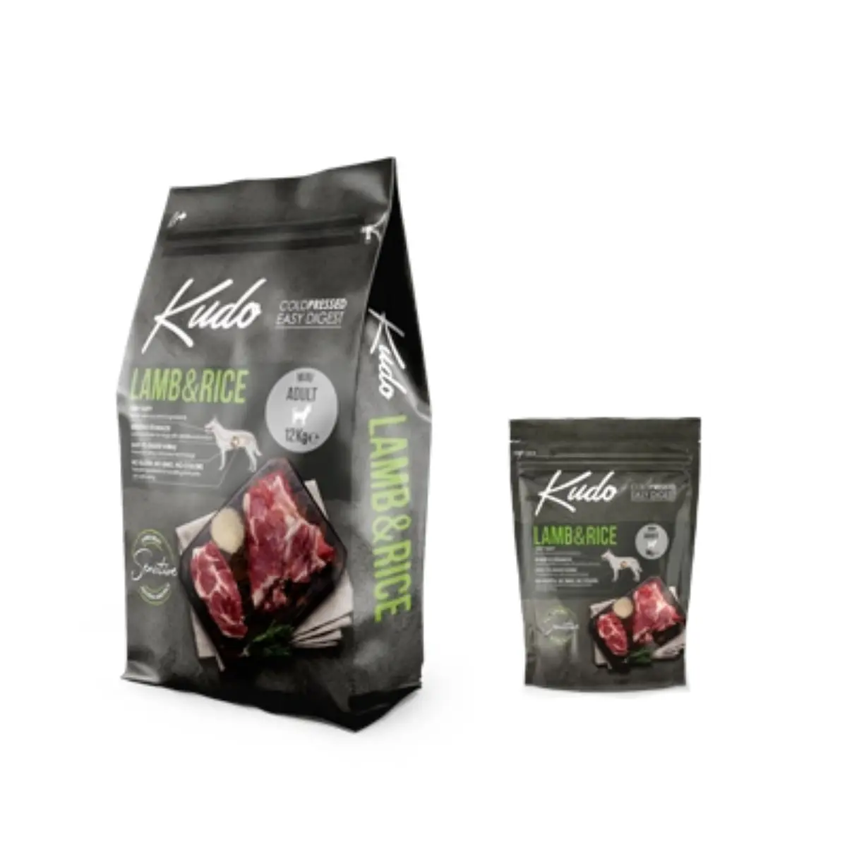 KUDO Mini Adult Small Breed, XS-S, Miel si Orez, hrana uscata continut redus cereale caini, presata la rece, 12kg