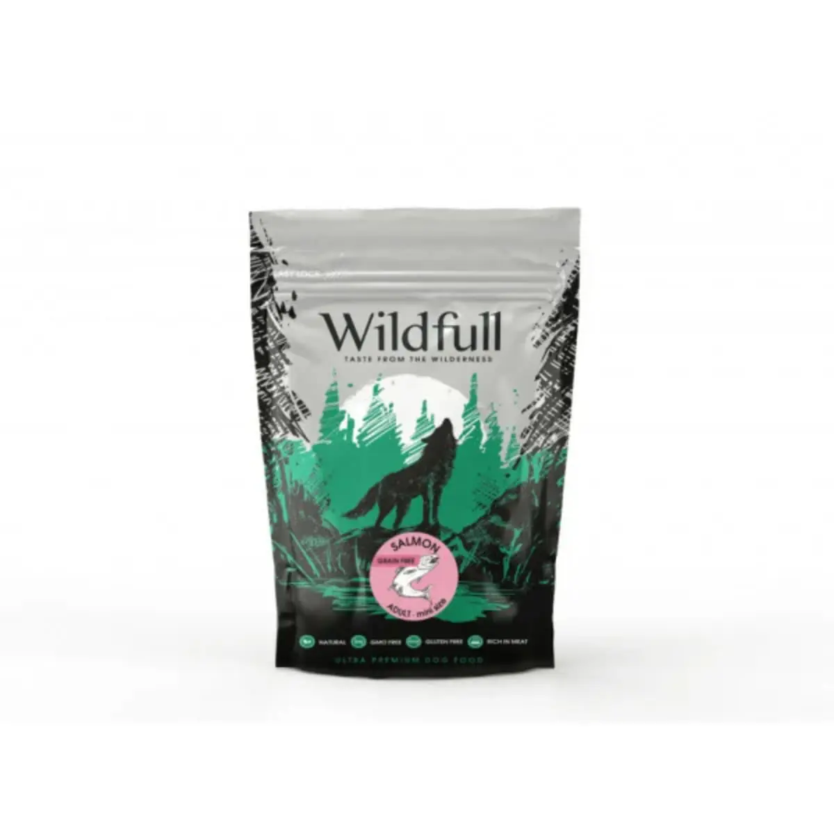 WILDFULL Adult Mini Size, XS-S, Somon, hrana uscata fara cereale caini, 500g - Image 2